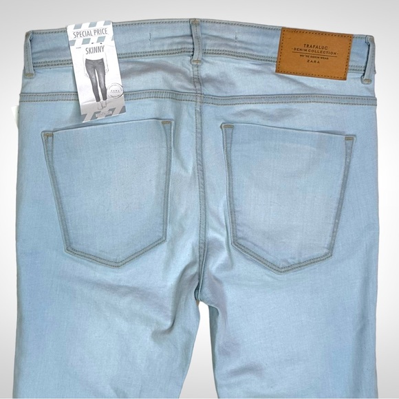 ZARA Trafaluc Light Wash Skinny Jeans NWT - Picture 7 of 12